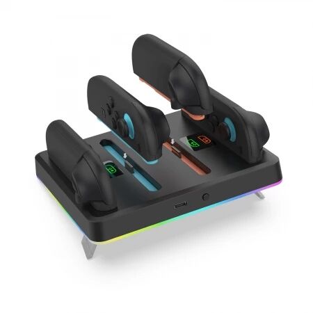 Station de charge pour 4 controleurs Joy-Con Nintendo Switch 2 DOBE TNS-3160 (Boite/blister) noir