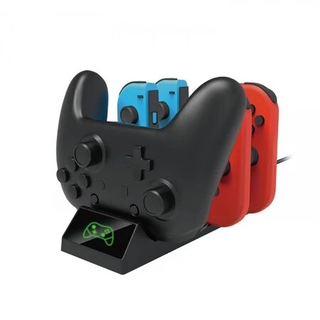 Station de charge pour 4 controleurs manette Joy-Con et 1 manette Pro Nintendo Switch DOBE TNS-19017 (Boite/blister) noir