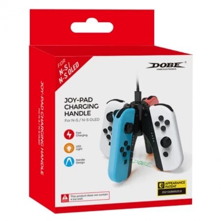 Station de charge pour 4 controleurs manettes Joy-Con pour Nintendo Switch DOBE TNS-1180 (Boite/blister) bleu/vert/blanc