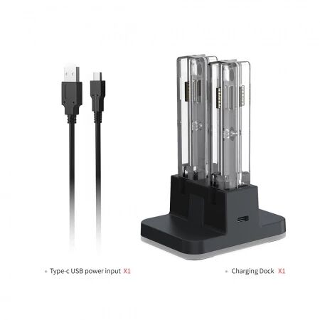 Station de charge pour 4 manettes Joy-Con Nintendo Switch / Nintendo Switch 2 DOBE TNS-5125 noir