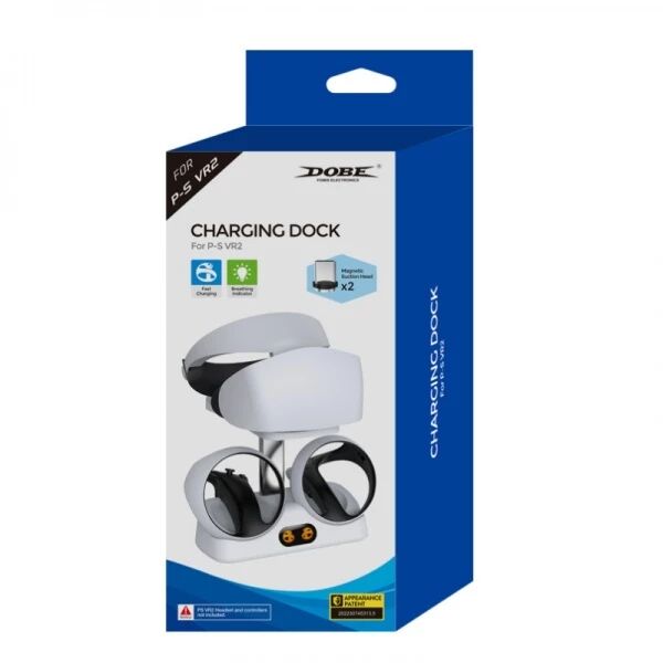 Station de charge pour et manettes PlayStation VR 2 / PS VR2 DOBE TP5-2515 (Boite/blister) blanc
