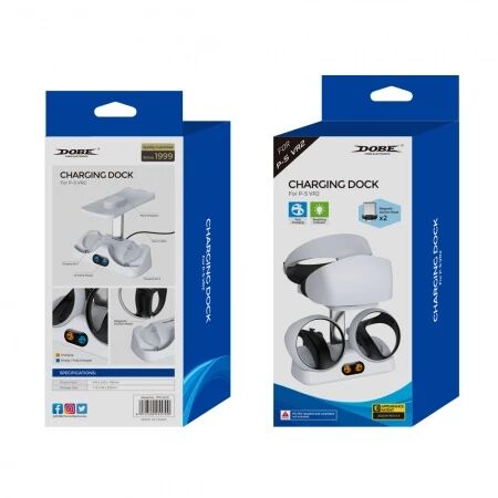 Station de charge pour et manettes PlayStation VR 2 / PS VR2 DOBE TP5-2515 (Boite/blister) blanc