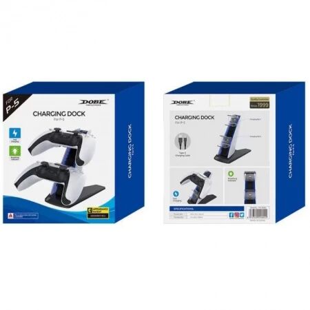 Station de charge pour manette PlayStation 5 / PS5 DOBE TP5-0585S (Boite/blister)