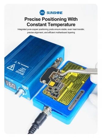 Station de chauffe pour carte m&egrave;re s&eacute;rie iPhone 17 SUNSHINE SS-T12A-N17A