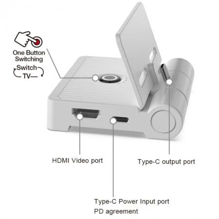 Station de conversion HDMI pour Nintendo Switch à un écran TV DOBE TNS-19305 (Boite/blister) noir