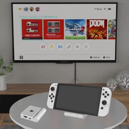 Station de conversion HDMI pour Nintendo Switch à un écran TV DOBE TNS-19305 (Boite/blister) noir