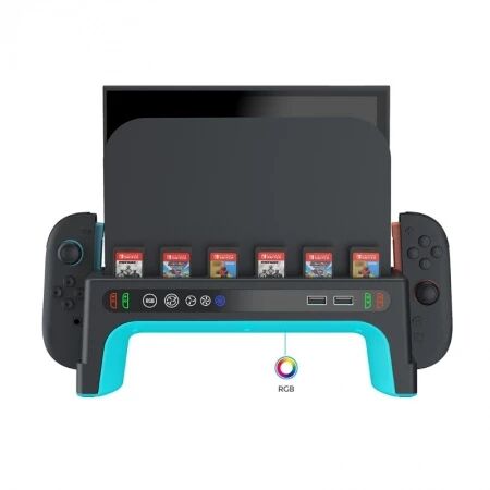 Station de Rangement Multifonction pour Nintendo Switch / Switch 2 DOBE TNS-51100 noir