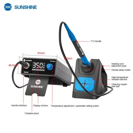 Station de soudage num&eacute;rique haute pr&eacute;cision SUNSHINE T12 ULTRA