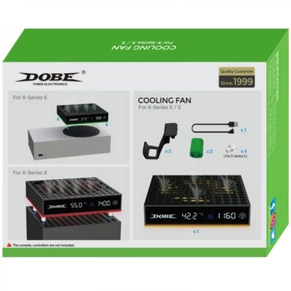 Support, station de charge et ventilateur de refroidissement pour Xbox Serie S / Serie X avec fonction de controle de temp�rature intelligente DOBE TYX-3606 (Boite/blister) noir