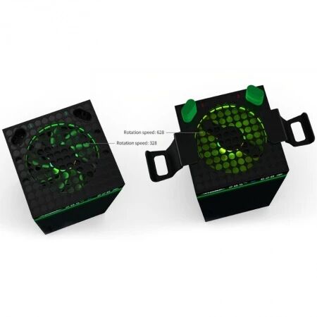 Support, station de charge et ventilateur de refroidissement pour Xbox Serie S / Serie X avec fonction de controle de température intelligente DOBE TYX-3606 (Boite/blister) noir