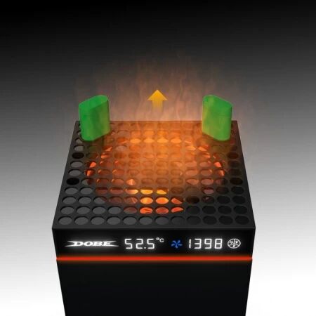 Support, station de charge et ventilateur de refroidissement pour Xbox Serie S / Serie X avec fonction de controle de température intelligente DOBE TYX-3606 (Boite/blister) noir