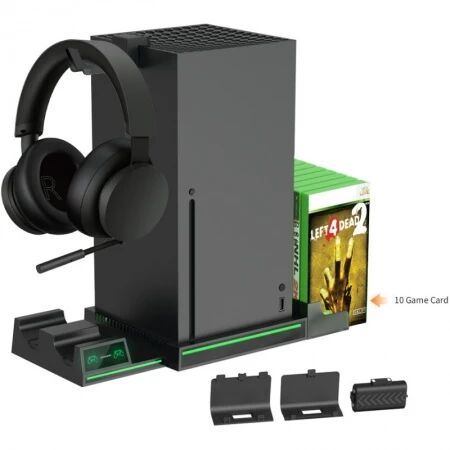 Support, station de charge multifonction pour Xbox Series X / Series One DOBE TYX-1622 (Boite/blister) noir