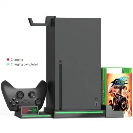 Support, station de charge multifonction pour Xbox Series X / Series One DOBE TYX-1622 (Boite/blister) noir