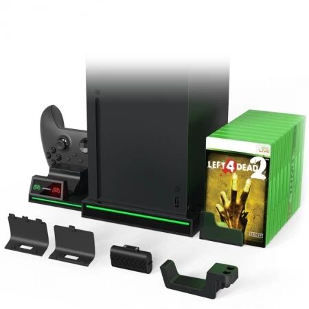 Support, station de charge multifonction pour Xbox Series X / Series One DOBE TYX-1622 (Boite/blister) noir