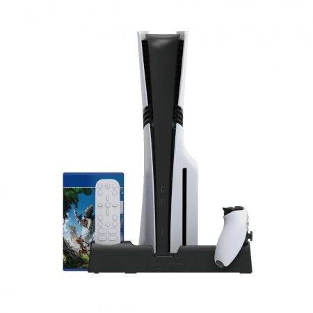 Support, station multifonction de refroidissement, de charge mannette et rangement jeux pour PlayStation 5 / PS5 / PS5 Slim / PS5 Pro DOBE TP5-3532B / TP5-3532D / TP5-1511 (Boite/blister)