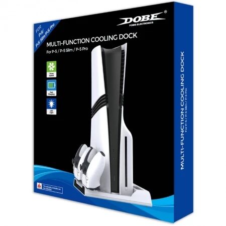 Support, station multifonction de refroidissement, de charge mannette pour PlayStation 5 / PS5 DOBE TP5-0599 (Boite/blister)
