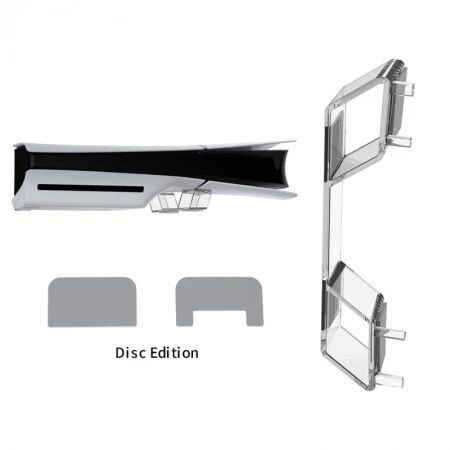 Support à l\'horizontal pour PlayStation 5 / PS5 Slim DOBE TP5-3582 (Boite/blister) transparent