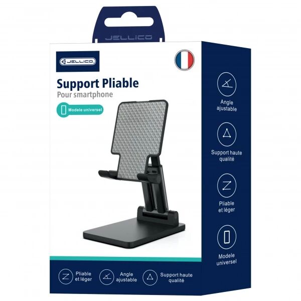 Support d\'ordinateur de bureau plat � double axe smartphone JELLICO PH22 noir