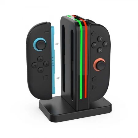 Support de charge 4 controleurs manettes Joy-Con pour Nintendo Switch 2 DOBE TNS-3171 (Boite/blister) noir