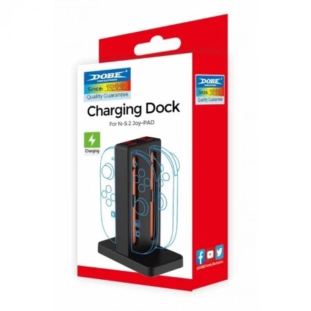 Support de charge 4 controleurs manettes Joy-Con pour Nintendo Switch 2 DOBE TNS-3192B (Boite/blister) noir