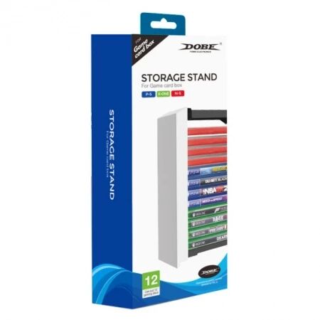 Support de rangement 12 niveaux pour boite de jeux PlayStation 5 / PS5 DOBE TP5-0520 (Boite/blister) blanc