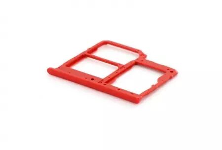 Support dual sim et carte SD pour SAMSUNG A405 Galaxy A40 rouge