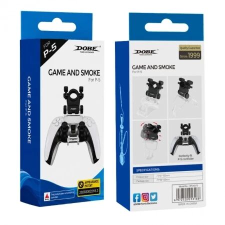 Support Multifonction pour Manette PlayStation 5 / PS5 DOBE TP5-0573 noir