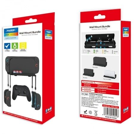 Support mural pour base de Nintendo Switch 2/N-S DOBE TNS-31113 (Boite/blister) noir