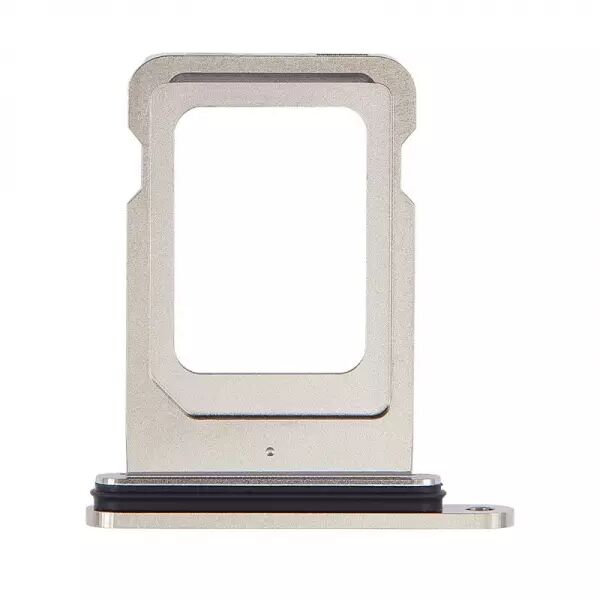 Support sim pour Iphone 15 Pro / 15 Pro Max titane blanc