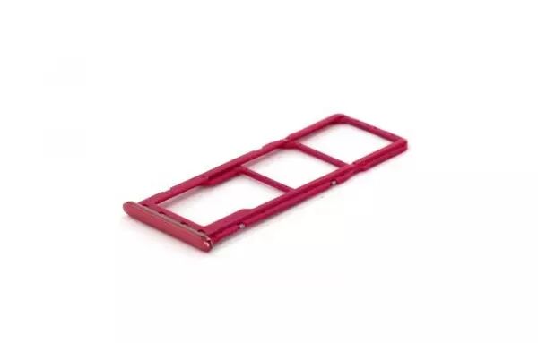 Support sim pour SAMSUNG A750 Galaxy A7 2018 rouge