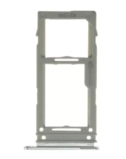 Support sim pour Samsung G973 Galaxy S10 blanc prisme
