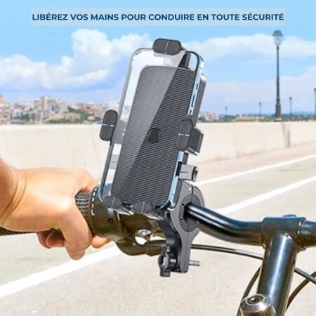 Support smartphone v&eacute;lo et moto JELLICO PH26 noir