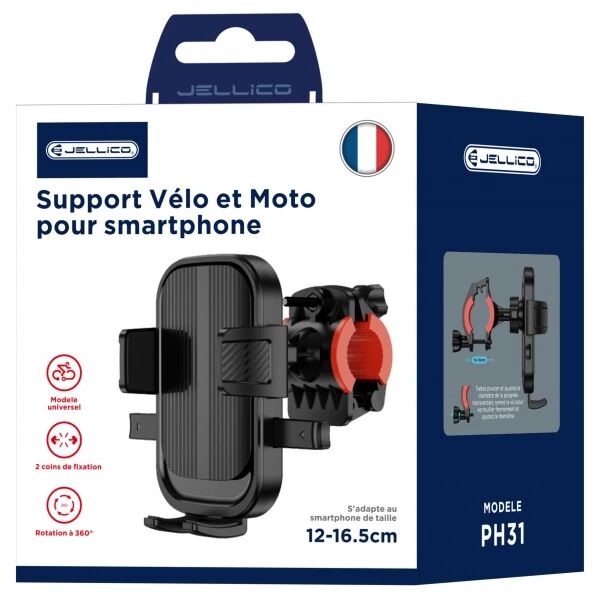 Support smartphone v�lo et moto JELLICO PH31 noir