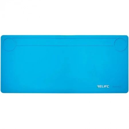 Tapis de réparation en silicone 82 x 37cm résistant à la chaleur RELIFE RL-004DQ bleu