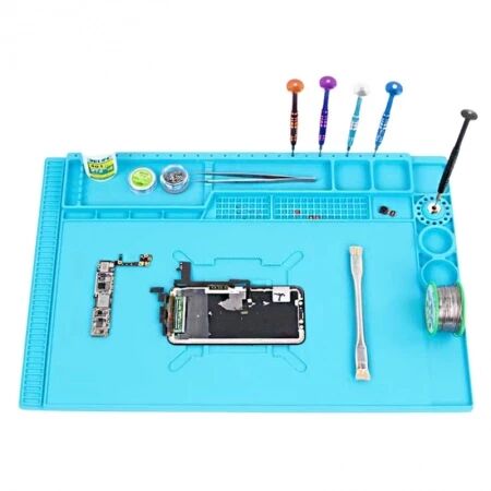 Tapis isolant en silicone SUNSHINE SS-004E / 40,5 x 30,5 cm / Bleu