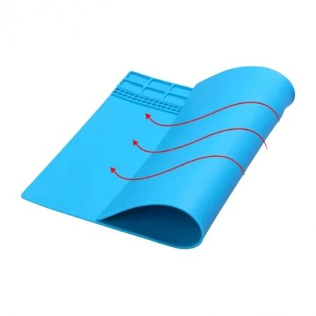 Tapis isolant haute temp&eacute;rature RELIFE RL-004A / 35,5 x 25 cm bleu