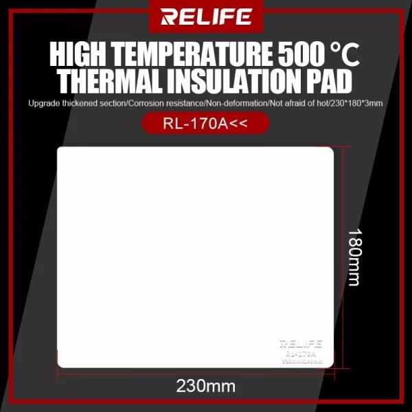 Tapis isolant haute temp�rature RELIFE RL-170A / 23 x 18 cm