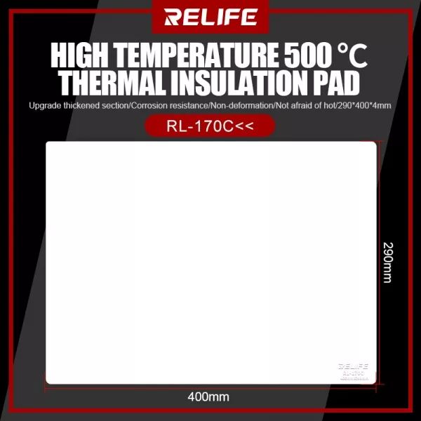 Tapis isolant haute temp�rature RELIFE RL-170C / 40 x 29 cm