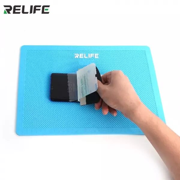 Tapis pour pose de films hydrogel en silicone magn�tique RELIFE RL-004D (339x229mm) bleu