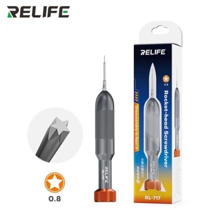 Tournevis de pr&eacute;cision &agrave; t&ecirc;te rotative (0.8 *) RELIFE RL-717