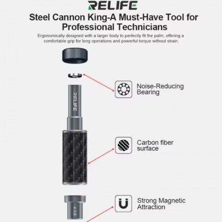 Tournevis Steel Cannon King RELIFE RL-729 / PCB+ HAUTE QUALITE