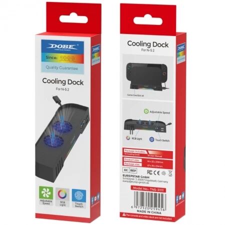 Ventilateur de refroidissement pour Nintendo Switch 2 DOBE TNS-31111 (Boite/blister) noir