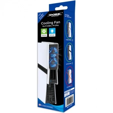 Ventilateur de refroidissement pour PlayStation 5 / PS5 Pro / PlayStation 5 / PS5 Slim DOBE TP5-35159 (Boite/blister)