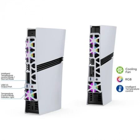 Ventilateur de refroidissement pour PlayStation 5 / PS5 Pro DOBE TP5-35153S (Boite/blister)