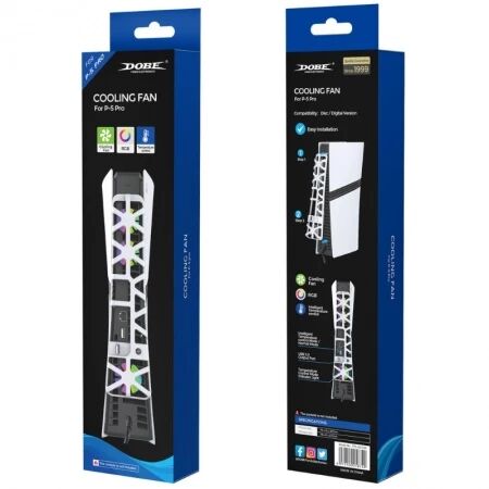 Ventilateur de refroidissement pour PlayStation 5 / PS5 Pro DOBE TP5-35153S (Boite/blister)