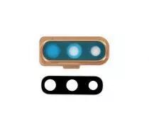 Vitre avec contour or pour appareil photo pour SAMSUNG A750 Galaxy A7 2018 or