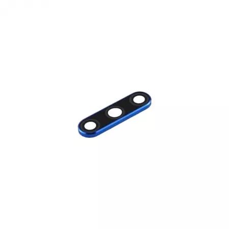 Vitre avec contour pour appareil photo pour Huawei HONOR 9X bleu