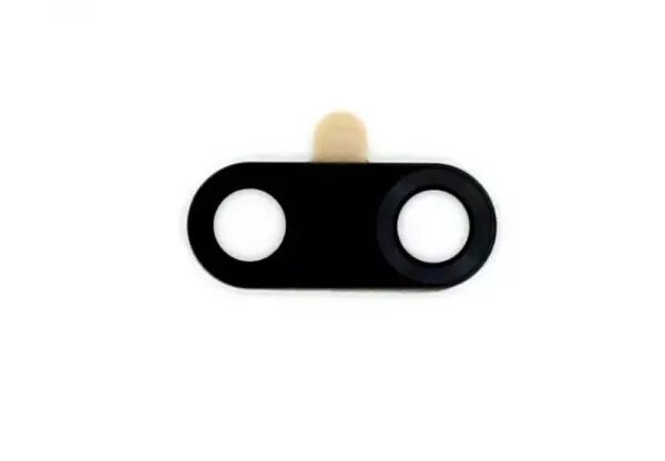 Vitre avec contour pour appareil photo pour HUAWEI P Smart Plus 2019 noir