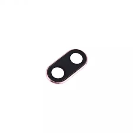 Vitre avec contour pour appareil photo pour HUAWEI P20 rose