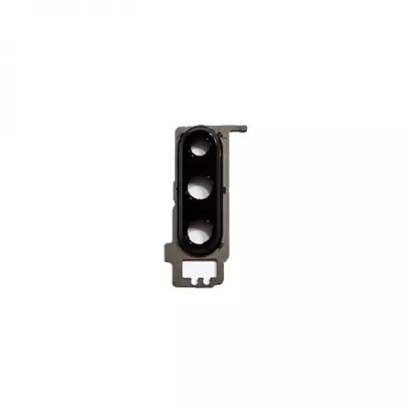 Vitre avec contour pour appareil photo pour HUAWEI P30 noir